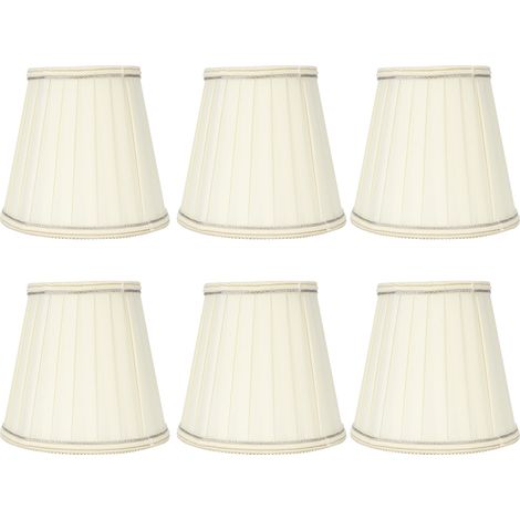 Lot de 6 abat-jour modernes en tissu pour lustre ou suspension. (1/5)