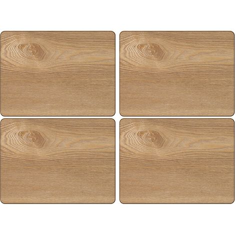 Creative Tops Oak Veneer Pack Of 4 Placemats (1/3)