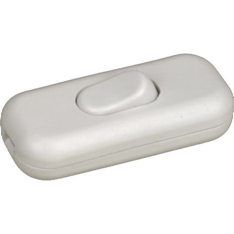 Universeel - interrupteur pour fil plat -2.5a blanc - -
