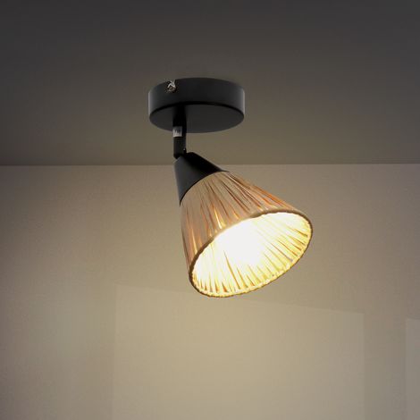 IluminaShop - Lampara de Techo Serie Cortijo 1 Focos E14 IP20 (1/3)
