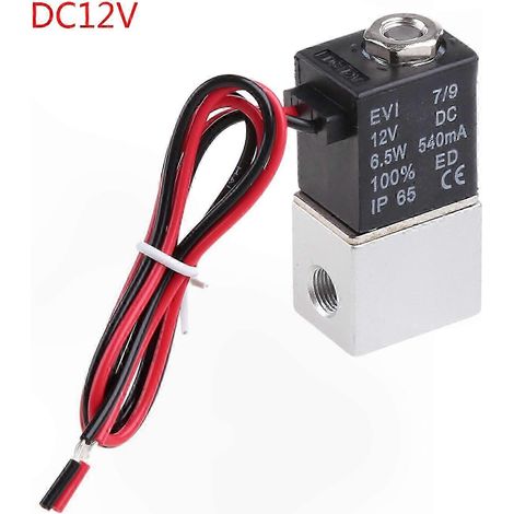 Électrovanne Mini 2/2 Voies DC12V/DC24V/AC220V pour Commande Électronique de Soupape, Échappement d'Air, Exhaust Valve (1/5)