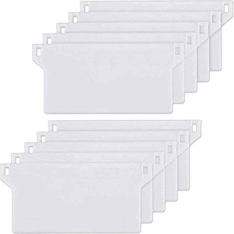 Plaque de Lestage - 127 mm - Pour Stores Californiens et Lamelles Verticales - Blanc - Lot de 10