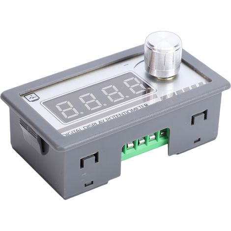 Potentiomètre numérique CC à affichage numérique, résistance variable programmable avec écran 4 chiffres pour variateur de vitesse, automate programmable, onduleur, impédance 500 kΩ (1/5)