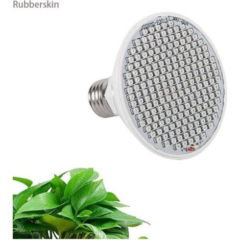 20W LED Grow Light, E27 High Power Full Spectrum Panel, 200 LEDs for Greenhouse Hydroponics, Flowers and Potted Plants for Indoor Planting MUMU (1/4)