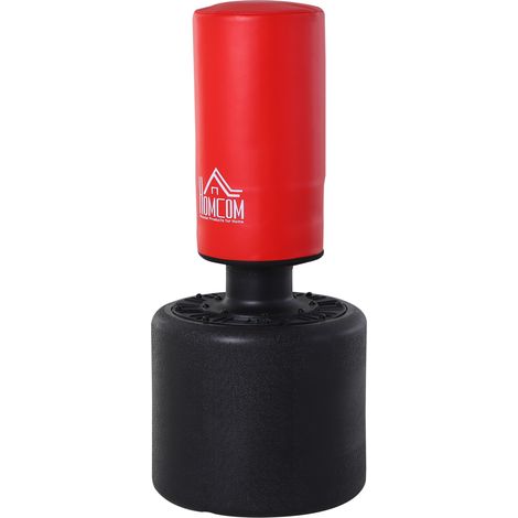 Sacco da Boxe da Terra Pesante Altezza Regolabile 145-172cm Riempibile Acqua 100kg Sabbia 120kg