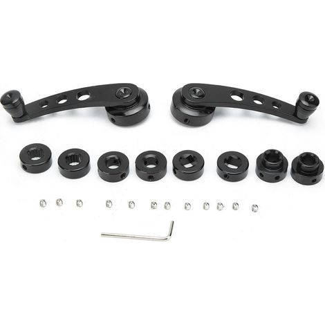 3-Zoll-Fensterheberkurbel-Set aus schwarzer CNC-gefräster Aluminiumlegierung für Chevy (1/5)