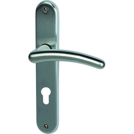 Poignée de porte Franziska – LS laiton chromé satiné pour appartement porte d'entrée PZ poignée de porte Poignée ferrures, 32966183