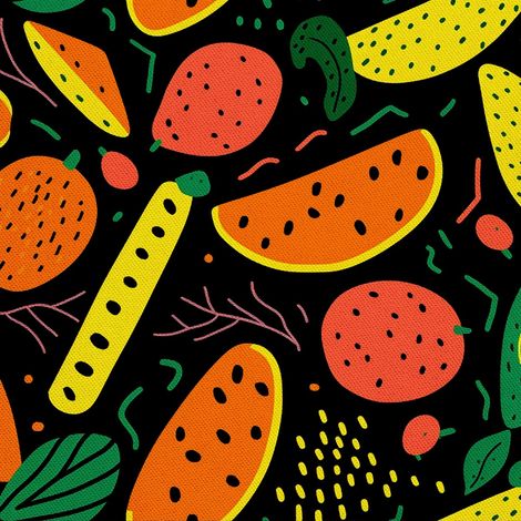 Tela decorativa para exteriores Oxford - Motivo frutal  DX6229 (1/5)