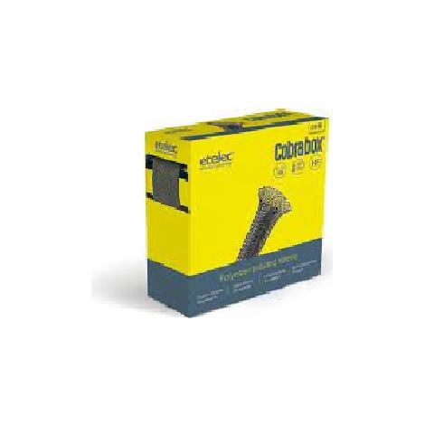 Kit Cobrabox Scatola 10 Metri Guaina Trecciata, Protezione Cavi Elettrici, Diametro nominale 12 mm