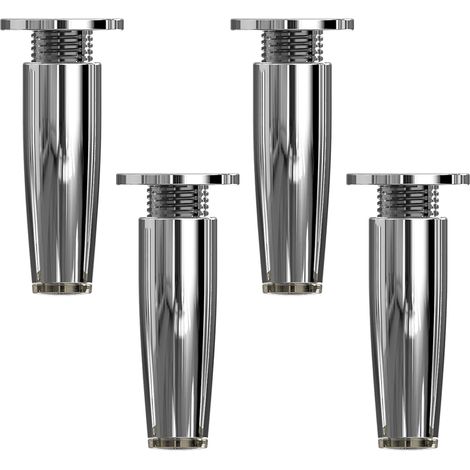 Set of 4 Adjustable Furniture Legs, Metal Furniture Legs, Tapered Table Legs, DIY Sofa Legs, Kitchen Legs, for TV Cabinet, Chair, Countertop, with Screws and（8cm） (1/3)