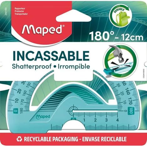 Maped 3154142441805 Ergonomischer, transparenter Winkelmesser