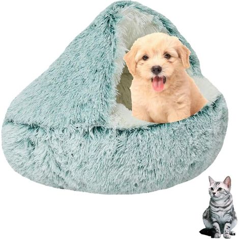 Paniers Chat et Chien en Peluche Moelleux Lit pour Chien en Forme de Coquillage Lit pour Animaux Domestiques Confortable et antidérapant pour Animaux de Petite et Moyenne Taille (1/5)