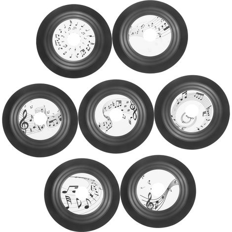 Décoration Murale En Vinyle 7 Pièces De Musique Vintage Autocollants Muraux Décoratifs Pour Chambre (1/5)