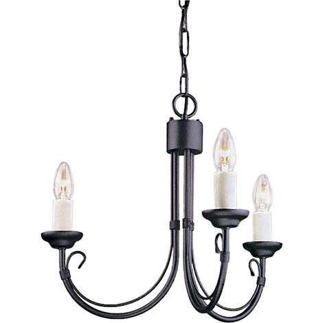 Lampadario lampada sospensione plafoniera acciaio nero D 43 cm lampada da sala da pranzo