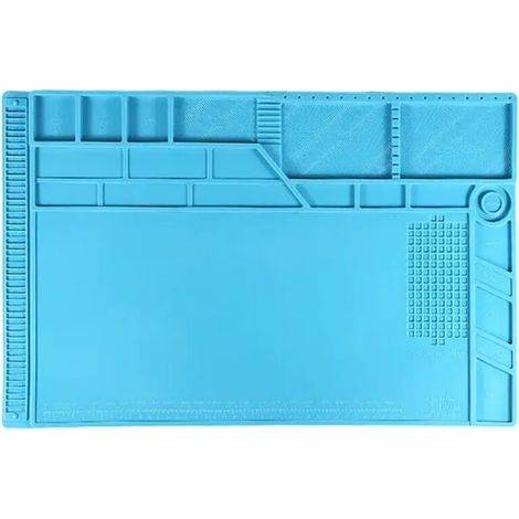 550x350mm tapis antistatique isolation thermique soudure téléphone portable réparation Pad Table de travail avec pièces mag (1/4)