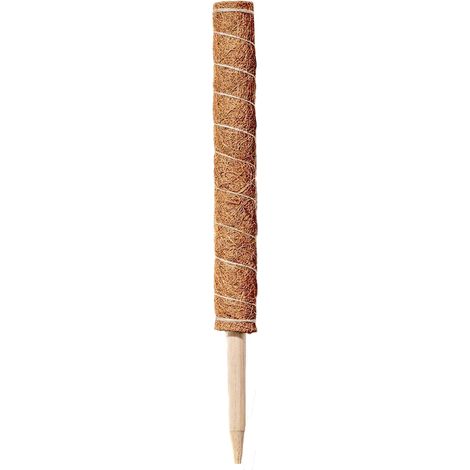 [Moss Pole] + [Tuteur de Plantes] + [Tige de Cocotier en Fibre Naturelle] + [Évolutif 30-60 cm pour Monstera et Pothos Khaki 100-180 g] (1/5)