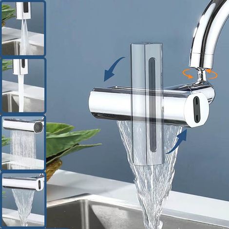 Extender Robinet Cuisine - Aérateur Rotatif + Raccord Pivotant - Pour Lavabo Salle De Bain - Pour Lavage Du Visage - 1 Pièce (1/5)