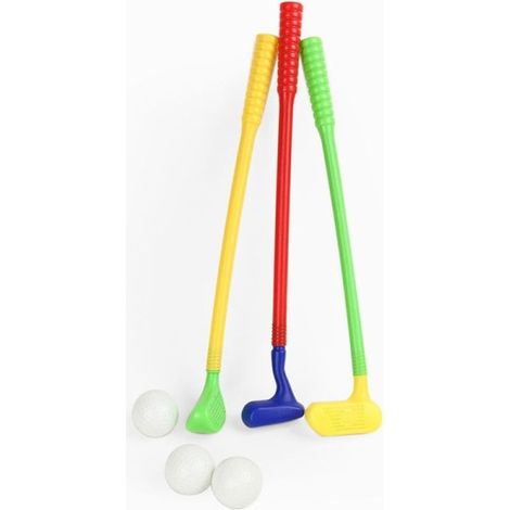 grange plast golfklubba leksak vagn caddy set bollar väska sommar (1/5)