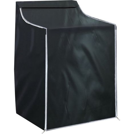 Housse de protection pour couvercle de machine à laver, housse pour meubles, housse anti-poussière, 210D, 75 x 88 x 73 x 110 cm, imperméable, protection solaire, noire (1/5)