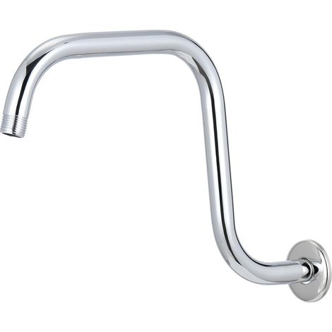 Duscharmverlängerung – 1-teilig – Verchromter Edelstahl 304 – S-förmiger Schwanenhals – Für moderne Badezimmer – 33 cm (1/5)