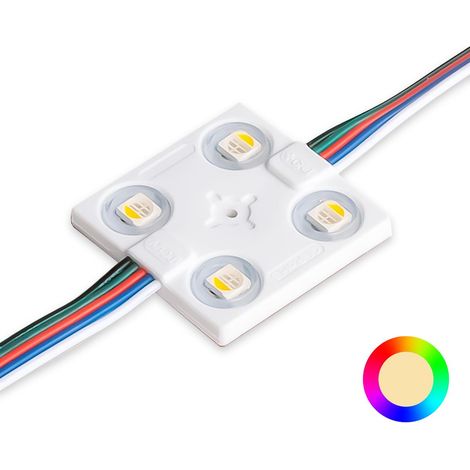 LED Modul 1,44W 12V 160° IP65 - Lichtfarbe: RGB+3000K (1/5)