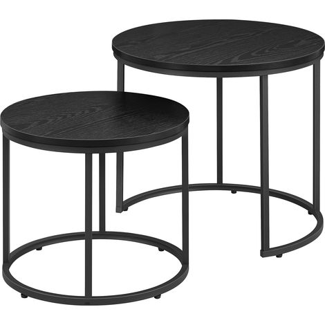 Table basse - leobert - noirpieds noirs - lot de 2 211770441 (1/5)