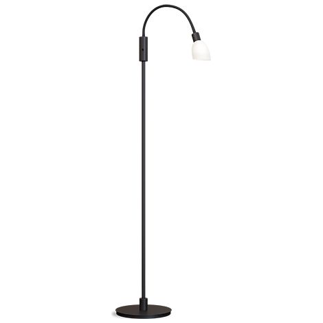 0 TaskFloorLampBlack,OpalGlass,SwitchOnLampFoot1xG9