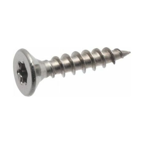 Vis à bois, tête fraisée six lobes, Torx,entièrement filetée inox - Longueur: 70 - Qualite Inox: A2 - Diamètre: 4