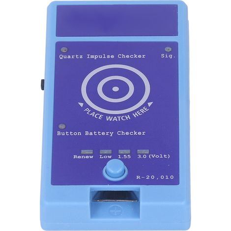 Montre testeur mouvement quartz suisse, vérificateur pile batterie, détecteur mécanisme horloger sans pile incluse (Réf. fournisseur R-20.010) (1/5)