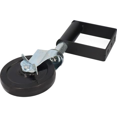 Roulette à ressort pour portail, multifonctionnelle, amortisseur, aluminium, 5 pouces, capacité de charge 90 kg (noir) (1/5)