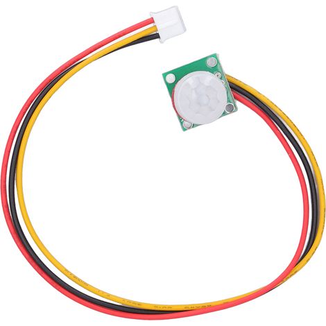 Capteur pyroélectrique PIR IR DC 3.3-5V, Module de détection de mouvement humain infrarouge haute sensibilité avec câble XH2.0 3P (1/5)