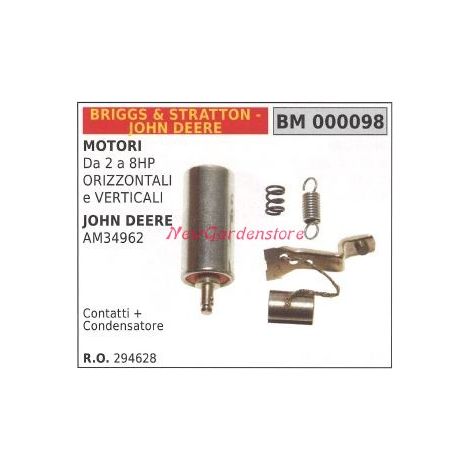 BOBINA ACCENSIONE CONTATTI  PUNTINE MOTORE BRIGGS&STRATTON RICAMBIO  294628