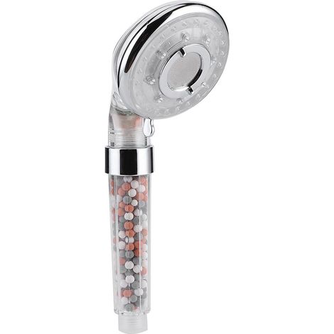 Pommeau de douche à main à ions négatifs LED, douchette pressurisée à économie d'eau, accessoires de salle de bain (1/5)