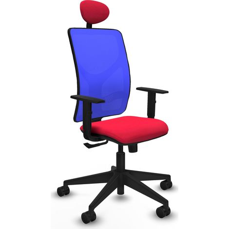 Silla de Oficina con Cabecero Motilla Piqueras y Crespo 1D066N1 Rojo
