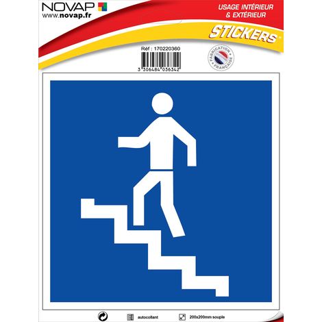 Panneau Escalier montée - Vinyle adhésif 200x200mm - 4036342