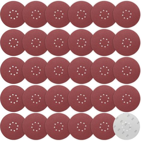 Schleifscheiben 225mm Klett 8 Loch 30 Stück 60 Körnung (1/5)