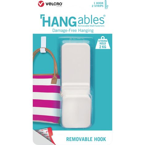 Klebhaken Velcro repositionierbar 2 kg weiß