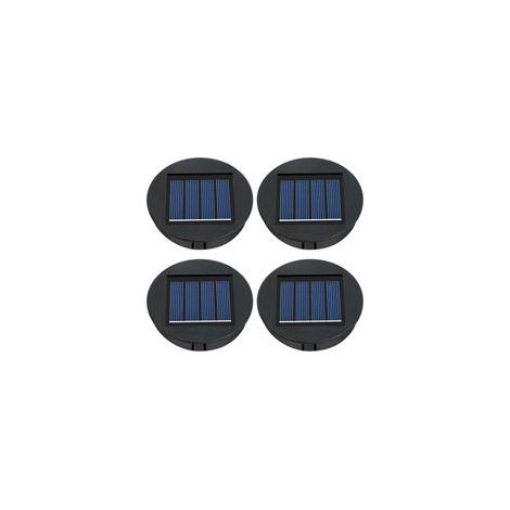 Lampes Solaires de Rechange, Panneau Solaire Lanterne Couvercle de Rechange, 4PC Lampe Solaire de Rechange pour Lantern 8cm,Remplacement de Couvercles