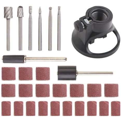Mini accessoires de meulage électrique, tête de fraise, localisateur de couvercle de corne, forêt, accessoires de ponçage (1/4)