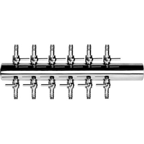 Multi Diviseur Métal 12 Sorties Pour Aérateur & Pompe à Air Bassin & Aquarium (1/5)