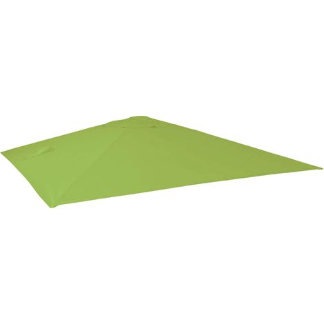 Ersatz-Bezug für Luxus-Ampelschirm HHG-436, Sonnenschirmbezug Ersatzbezug, 3x3m (Ø4,24m) Polyester hellgrün