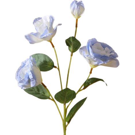 Lot de 4 fleurs artificielles bleues pour décoration de table