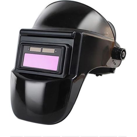 Casque de Soudage en LCD PC à Assombrissement Automatique Léger Couvercle de Protection Polycarbonate pour Travail de Soudure à l'arc Noir (1/5)