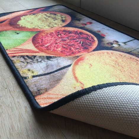 Tappeto da cucina con motivo Spezie
