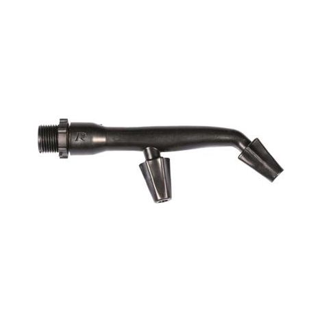 Ribimex – Buse double jet n°5 – Accessoire pour pulvérisateur – Jets superposés réglables – Filetage 15x21 – Angle de 110°