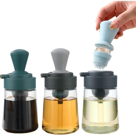 Jiajia AI, Bouteille D'huile avec Brosse 3 in 1 Brosse pour jardin, terrasse et extérieur (1/5)
