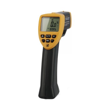 Thermomètre Infrarouge Visée Laser -20 à 530°C – Émissivité Réglable – Portée 10 m – D/spot 12:1 Réf. 005230 - WILMART