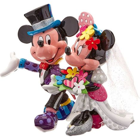 Statuette de Collection Minnie et Mickey Mariage By Britto