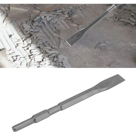 Ciseau à tige hexagonale pour marteaux électriques légers, ciseau à rainurer et à aplanir les carreaux, outil de perçage pour enlever la maçonnerie, le béton, la brique et les carreaux. Type B : Cisea (1/5)
