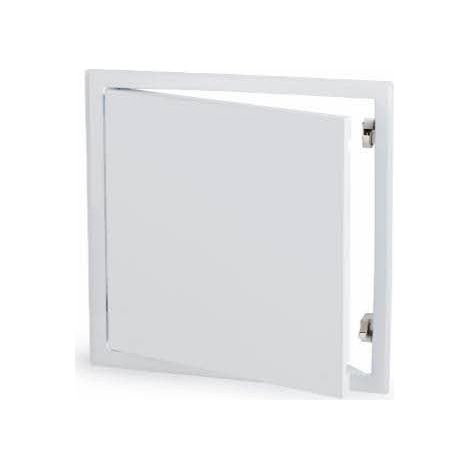 Index – Trappe de visite 300 x 300 mm pour plaques de plâtre – Laquée blanche (RAL 9016) – Zinguée – Ouverture par système de clip